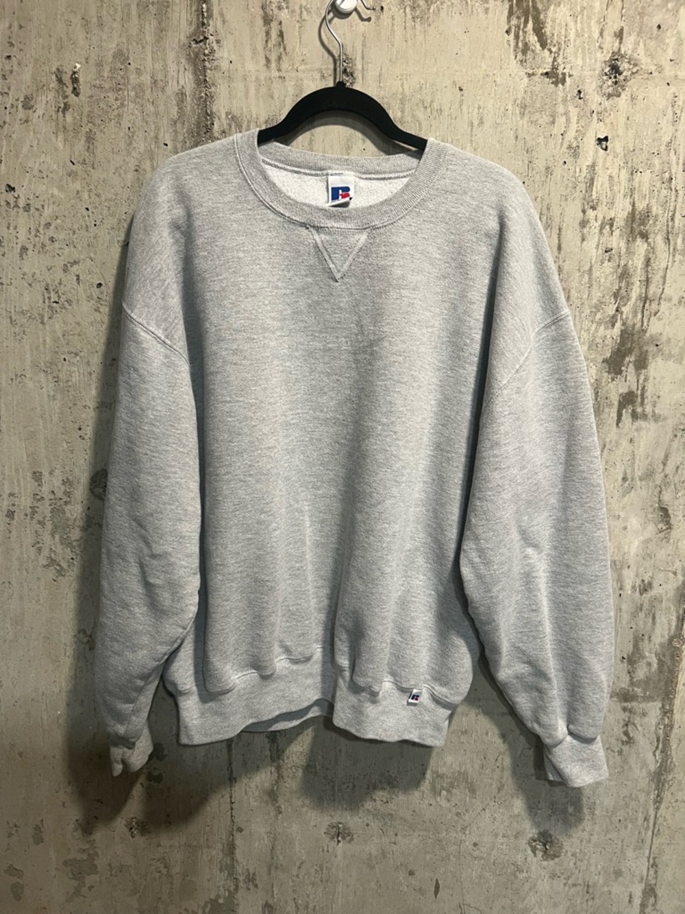 Russell Athletic Light Gray Crewneck Sweatshirt